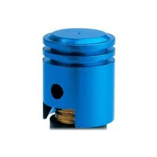 Kovové čepičky ventilků Oxford Piston Modré