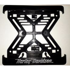 Nosič SPZ na motorku s 3D motivem Harley-Davidson Stříbrná - Výprodej