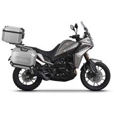 KOMPLETNÍ SADA HLINÍKOVÝCH KUFRŮ SHAD TERRA, 55L TOPCASE 36L/36L BOČNÍ KUFRY, VČETNĚ MONTÁŽNÍ SADY A PLOTNY SHAD MOTO MORINI X-CAPE 649