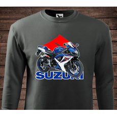 Dámská mikina s motivem Suzuki GSXR - Grafitová