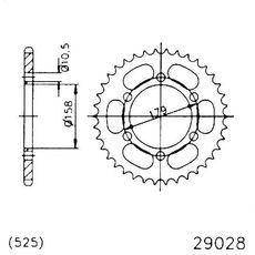 ŘETĚZOVÁ ROZETA JMT R 29028-45 JT