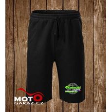 Pánské kraťasy s motivem Kawasaki Bikers CZ- Černé