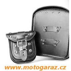 Kožená boční kapsička pro kožené moto kufry MG