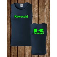Pánské tílko s motivem Kawasaki - Tmavě Modré