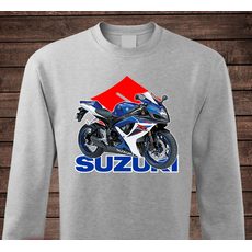 DÁMSKÁ MIKINA S MOTIVEM SUZUKI GSXR - SVĚTLE ŠEDÁ