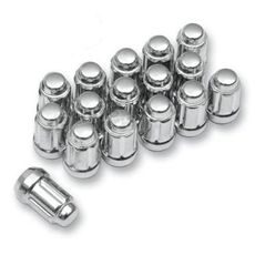 12MMX1.50 FLAT CHROME LUG NUT BOX OF 16