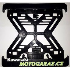 Nosič SPZ na motorku s 3D motivem Kawasaki Motogaraz.cz - Výprodej