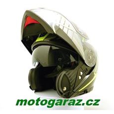 Přilba Yohe 950 Gloss Black/Fluo Vyklápěcí helma na motorku