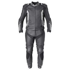 2PCS LEATHER SUIT GMS GR-1 ZG70000 ČERNO-ŠEDO-BÍLÁ 54H