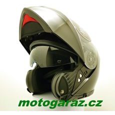 Přilba Yohe 950 Gloss Black Vyklápěcí helma na motorku
