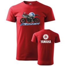 PÁNSKÉ TRIKO S MOTIVEM YAMAHA FAZER 2 - ČERVENÉ