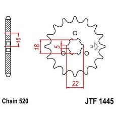 Řetězové kolečko JT JTF 1445-11 11 zubů, 520