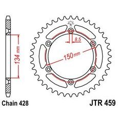 Řetězová rozeta JT JTR 459-52 52 zubů, 428