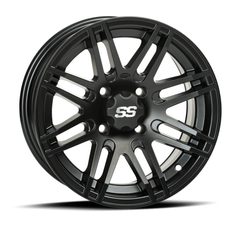 ITP SS316, 12X7 (5+2) MATTE BLACK W/ MACHINED 4/115