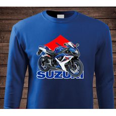 DÁMSKÁ MIKINA S MOTIVEM SUZUKI GSXR - KRÁLOVSKY MODRÁ