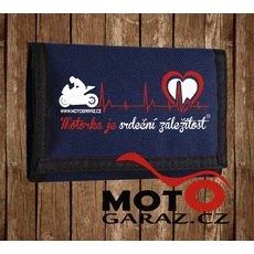 Peněženka Motorka je Srdeční Záležitost - Tmavě Modrá