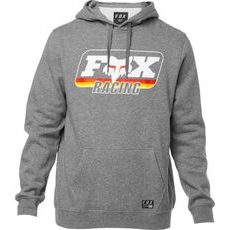 Pánská mikina Fox Throwback Pullover Fleece Heather Graphite