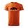 Pánské triko s motivem KTM Racing 3 - Oranžové