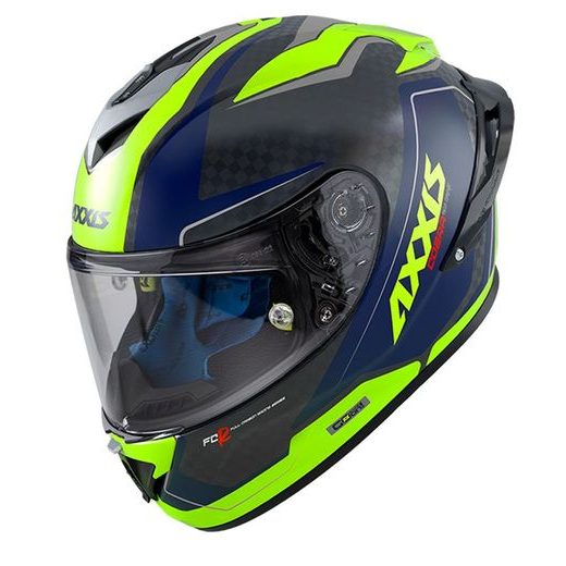 INTEGRÁLNÍ HELMA AXXIS COBRA RAGE CARBON LESKLÁ FLUO