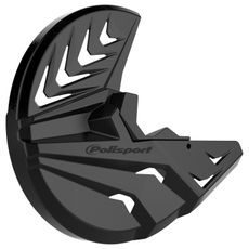 Kryt předního brzdového kotouče se spodním krytem vidlice POLISPORT PERFORMANCE Černý/černý
