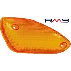 Sklo blinkru - pravé přední RMS 246470260 oranžová Homologace