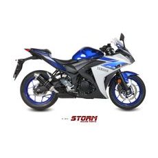 Koncovka výfuku STORM GP 74.Y.050.LXSB Černá ocel