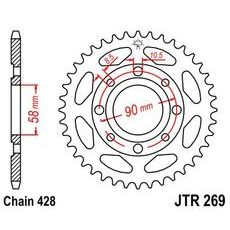Řetězová rozeta JT JTR 269-56 56 zubů, 428