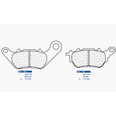 Brzdové destičky CL BRAKES 1241 RX3