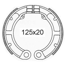 Brzdové čelisti RMS 225120491 zadní