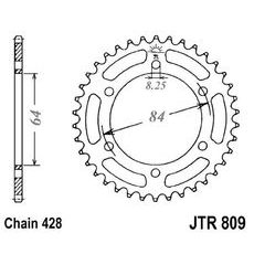 Řetězová rozeta JT JTR 809-53 53 zubů, 428