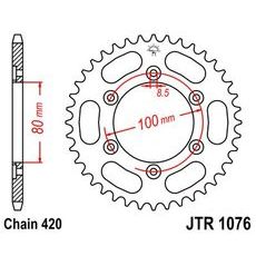 Reťazová rozeta JT JTR 1076-52 52 zubov,420