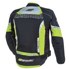 Pánska textilná moto bunda Spark Mizzen Fluo