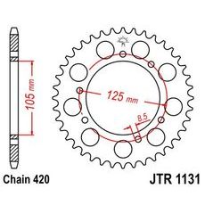 Reťazová rozeta JT JTR 1131-48 48 zubov,420