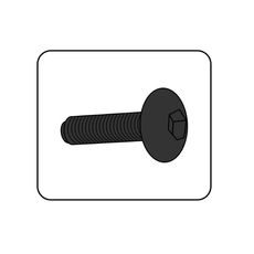 Skrutky PUIG ANODIZED 0543P strieborná M5 x 15mm (6pcs)