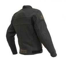 Pánska kožená moto bunda Spark Mike, čierna