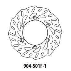 Brzdový kotúč GOLDFREN 904-501F-1 predné 260 mm