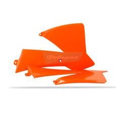 Spojler chladiča POLISPORT (pár) oranžová KTM