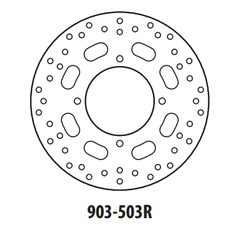 Brzdový kotúč GOLDFREN 903-503R zadná 240 mm