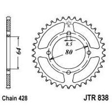 Reťazová rozeta JT JTR 838-45 45 zubov,428