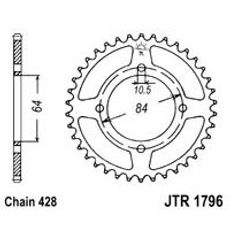 Reťazová rozeta JT JTR 1796-51 51 zubov,428