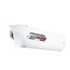 DUAL BOLT-ON SILENCER GPR ALBUS KTM.11.1.ALB WHITE GLOSSY INCLUDING REMOVABLE DB KILLERS