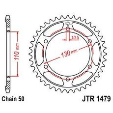 Reťazová rozeta JT JTR 1479-47 47 zubov,530