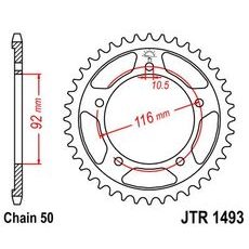 Reťazová rozeta JT JTR 1493-41 41 zubov,530