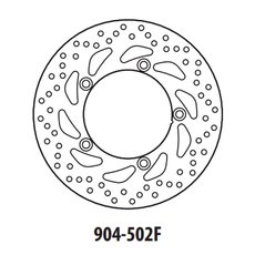 Brzdový kotúč GOLDFREN 904-502F predné 260 mm
