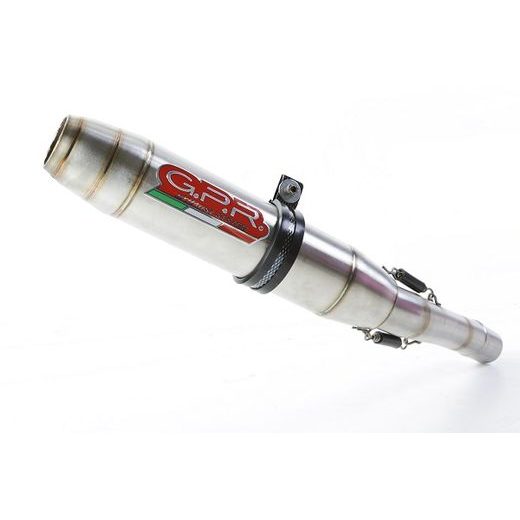 SLIP-ON EXHAUST GPR DEEPTONE BT.7.DE BRUSHED STAINLESS STEEL INCLUDING REMOVABLE DB KILLER AND LINK PIPE