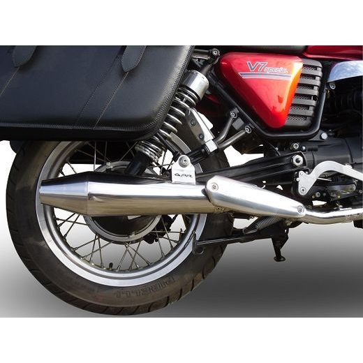 SLIP-ON EXHAUST GPR VINTACONE BMW.86.VIC BRUSHED STAINLESS STEEL INCLUDING REMOVABLE DB KILLER AND LINK PIPE
