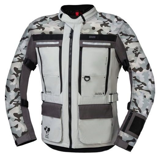 BUNDA TOUR IXS MONTEVIDEO-AIR 3.0 X51070 CAMOUFLAGE-LIGHT GREY 3XL