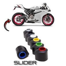 PROTEKTORY DO ZADNÍ OSY SLIDER - YAMAHA YZF 600 R6 ´03-05