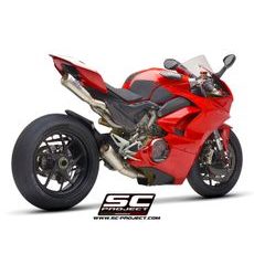 VÝFUKOVÝ SYSTÉM SC PROJECT PRO DUCATI - PANIGALE V4 - V4 S (2019 - 2020) - FULL EXHAUST SYSTEM 4-2, TITANIUM, WITH TITANIUM S1-GP MUFFLERS