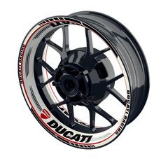 Samolepky na kola PREMIUM - Ducati Scratched W